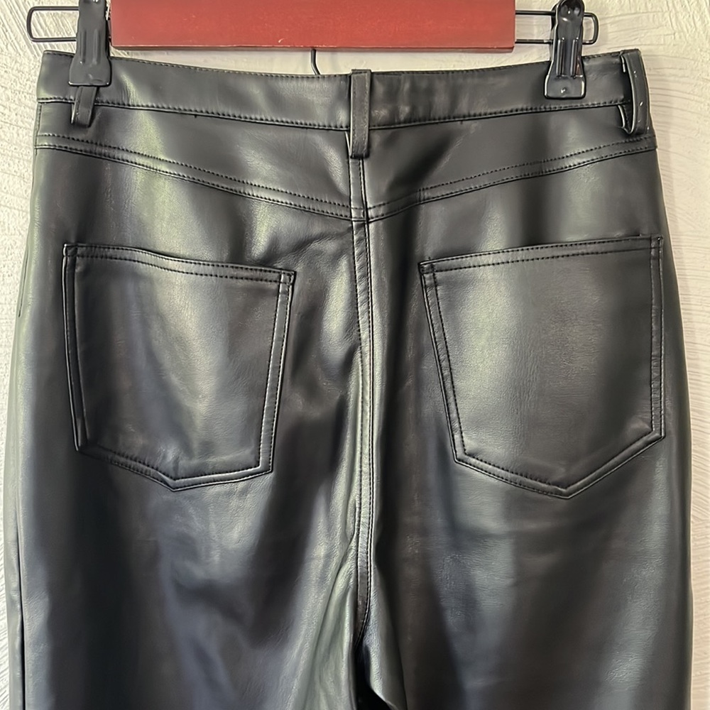 NAKD High Waist Leather Pants - Picture 4 of 5
